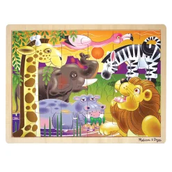 African Plains Wooden Jigsaw Puzzle - 24 Pieces